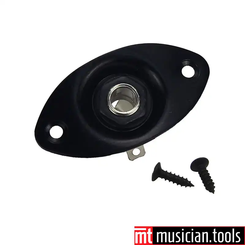 Musician.Tools Black Oval Guitar Jack