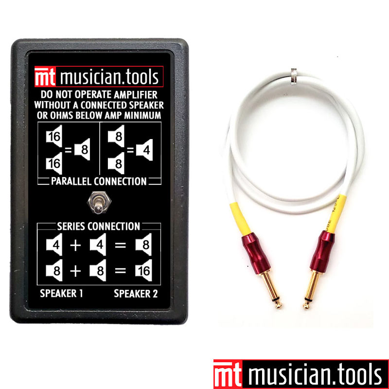 Musician.Tools External Speaker Expander for Guitar & Bass Amplifiers with Speaker Cable